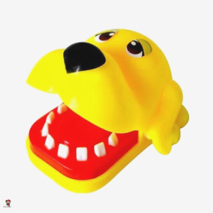 Cute finger biting dog toy