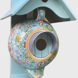 Farm Teapot Birdhouse Bird Feeder